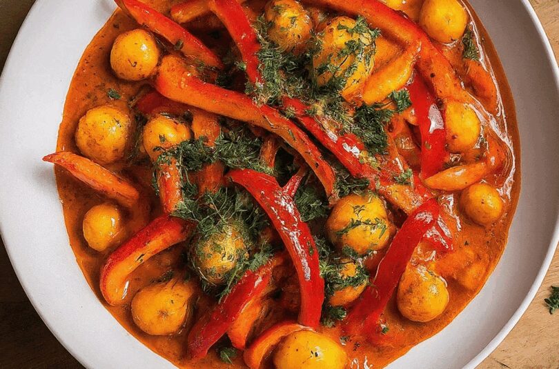 Paprika Rahm Geschnetzeltes