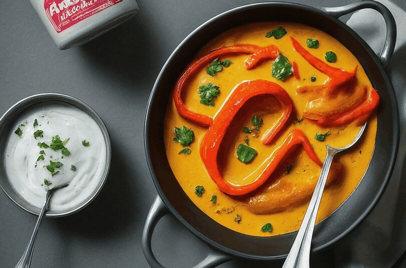 Paprika Reis Pfanne – Paprika Reispfanne Mit Joghurtsauce