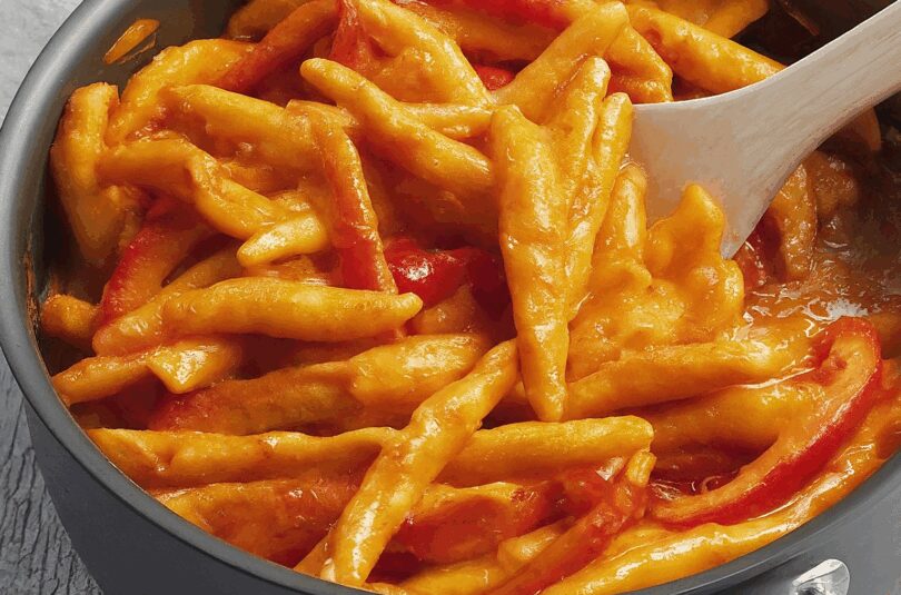 Paprikageschnetzeltes – Paprika Geschnetzeltes