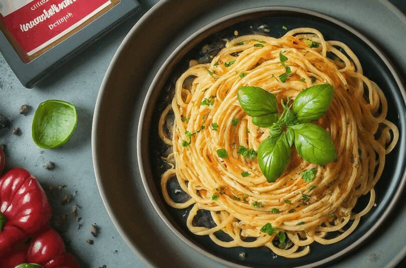 Paprikamark-Spaghetti Aglio e Olio