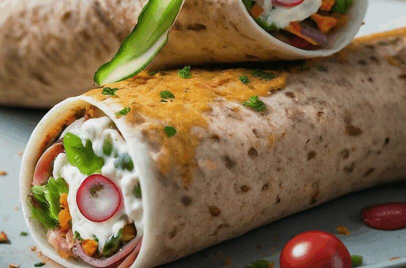 Party Wraps mit Frischkäse und Putenbrust