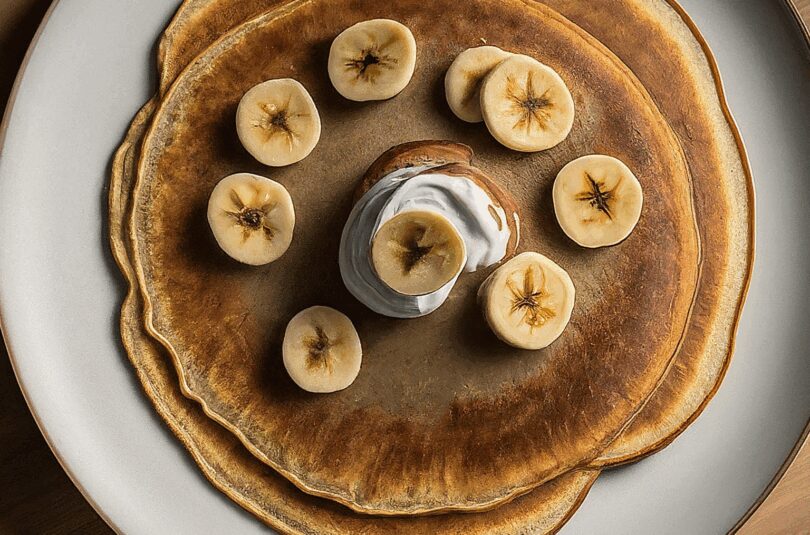 Pfannkuchen Mit Banane – Kalorienarme Bananen Pfannkuchen