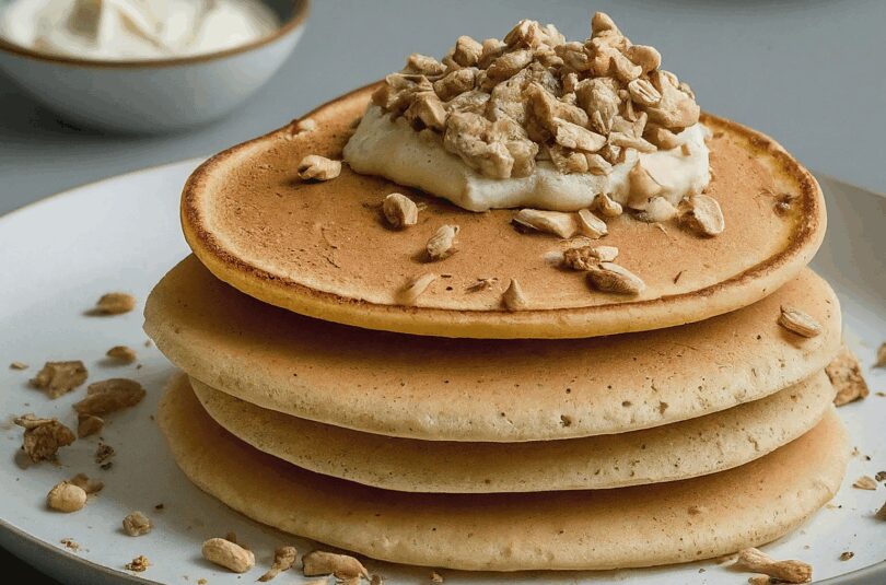 Pfannkuchen mit Haferflocken statt Mehl – Hafer Pancakes
