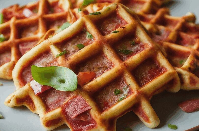 Pizzawaffeln – Der schnelle Snack für Pizza-Liebhaber