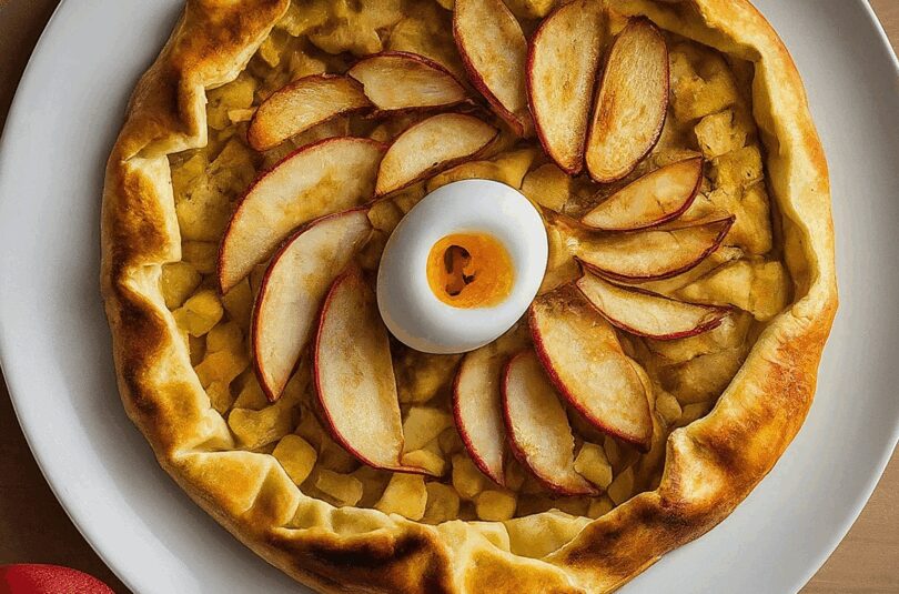 Racuchy – Polnische Hefe Eierkuchen mit Apfel
