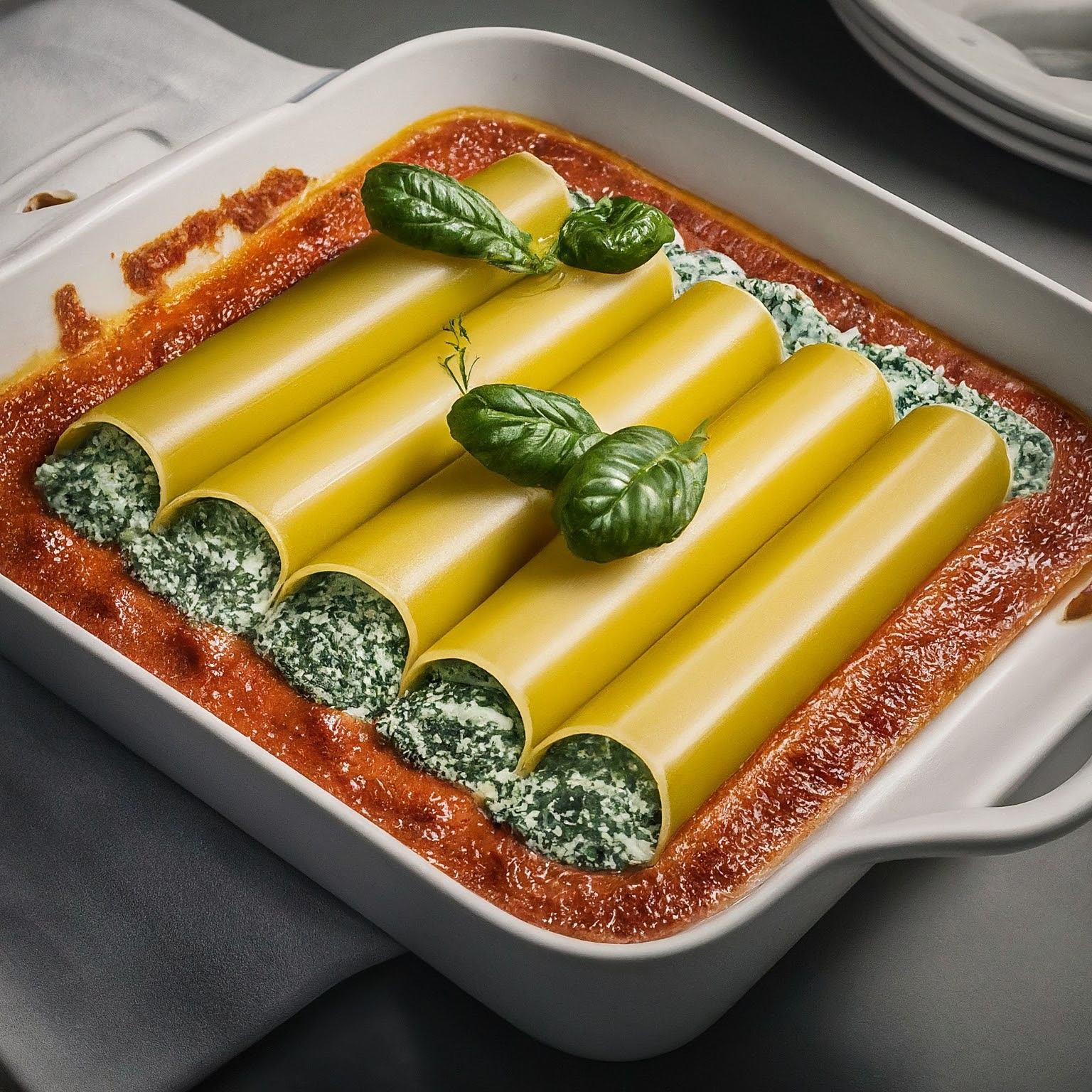 Rezept-Cannelloni-–-Cremige-Spinat-Ricotta-Cannelloni Rezept Cannelloni – Cremige Spinat-Ricotta Cannelloni