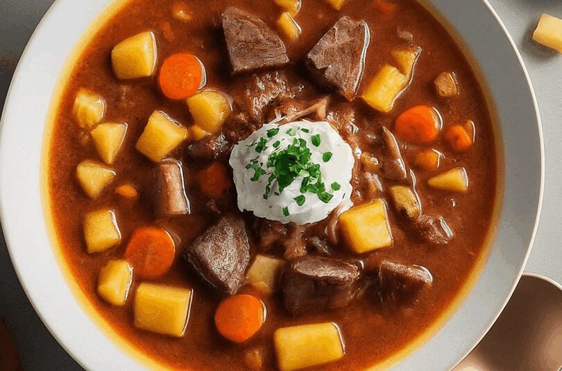 Rezept Gulaschsuppe – Deftige Gulaschsuppe