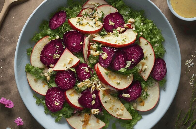 Rote Bete Apfel Salat – Rote Bete Salat Mit Honig Apfel Dressing