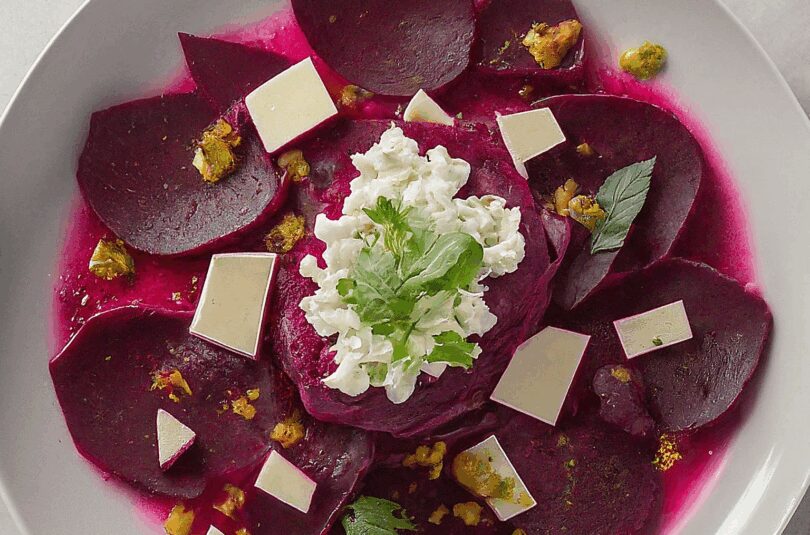 Rote Bete Salat mit Schafskäse – Leicht & Lecker