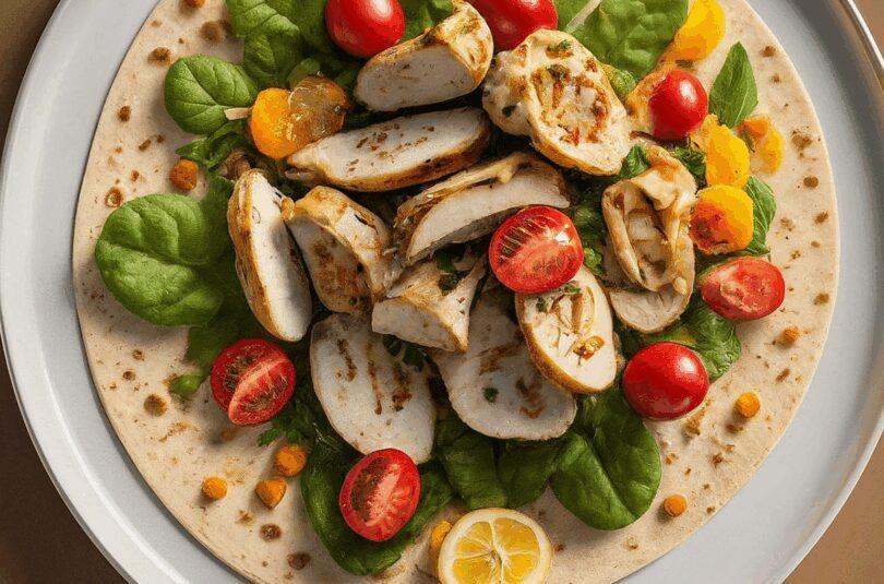 Saftige Chicken Wraps