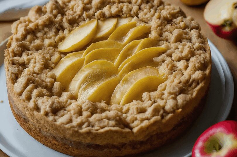 Saftiger Apfelkuchen mit Zimtstreuseln