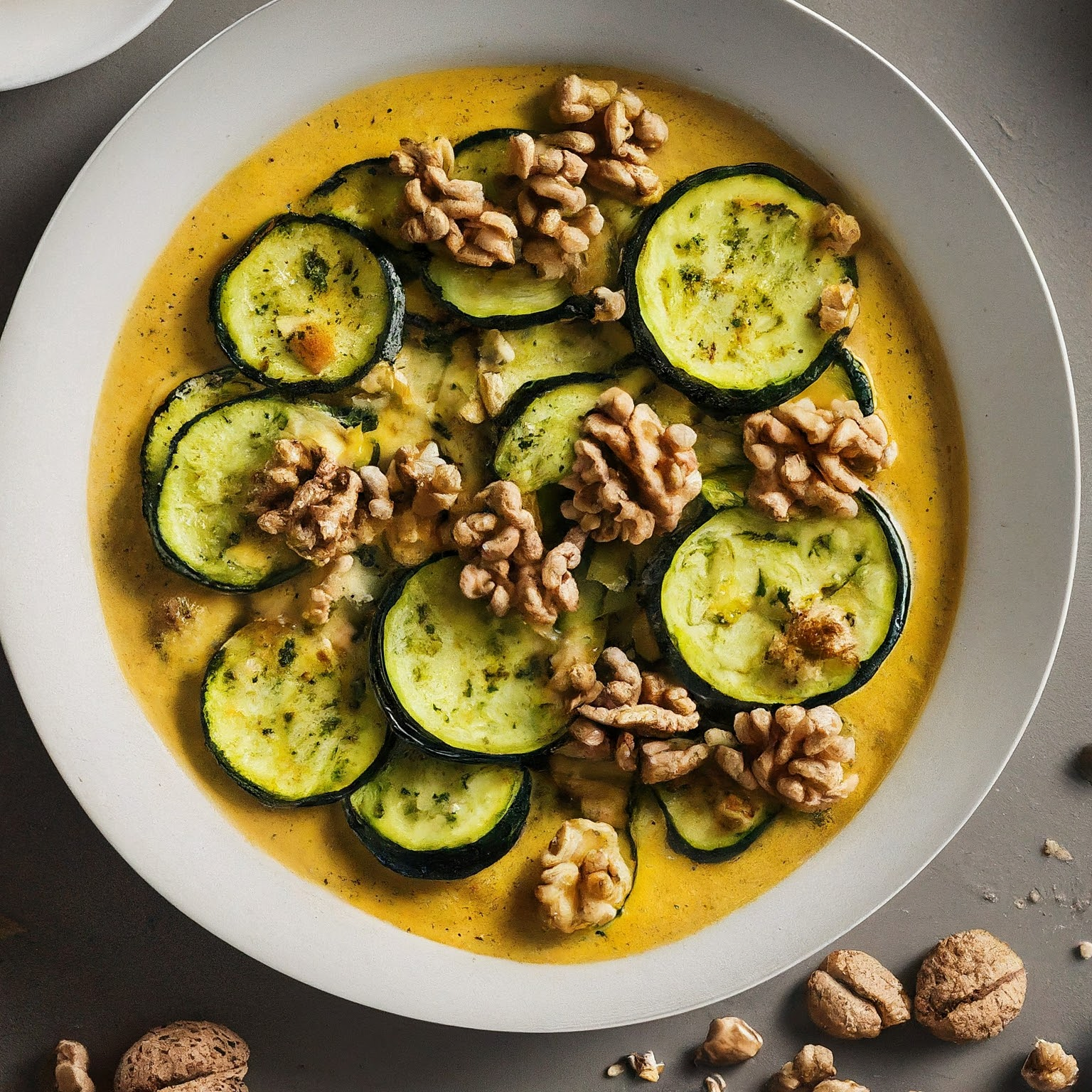 Saftiger-Zucchini-Kuchen-mit-Walnussen Saftiger Zucchini-Kuchen mit Walnüssen