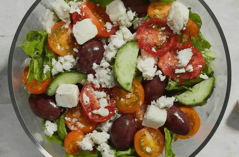 Salat im Glas – Griechischer Salat fürs Büro