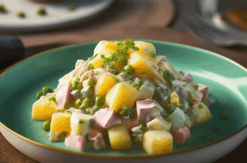 Salat Olivier – Russischer Kartoffelsalat