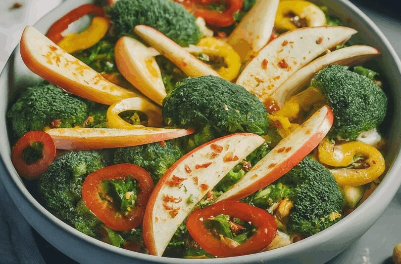 Sallys Welt Instagram – Brokkoli Paprika Apfel Salat