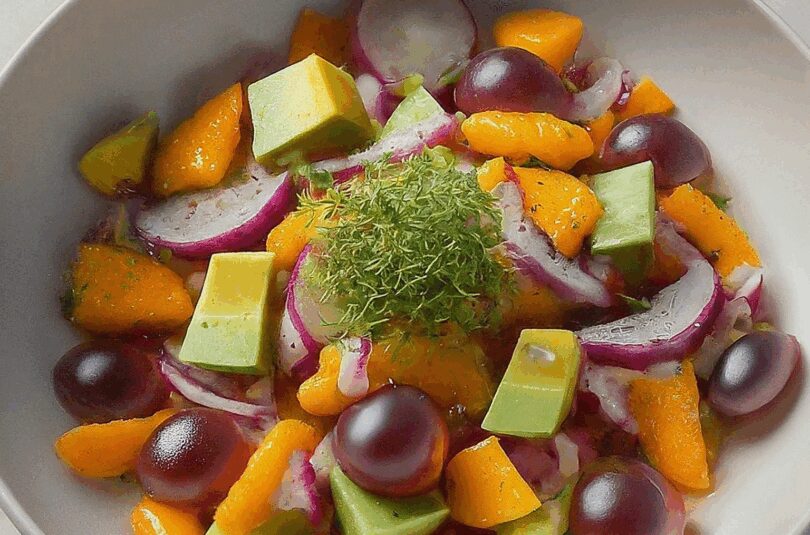 Schichtsalat Klassisch – Fruchtig Pikanter Schichtsalat