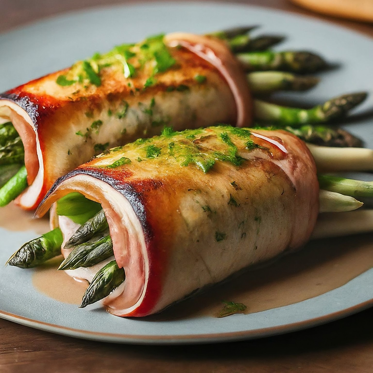 Schinken-Spargel-Roellchen-–-Ueberbackene-Spargel-Schinken-Rollen Schinken Spargel Röllchen – Überbackene Spargel Schinken Rollen
