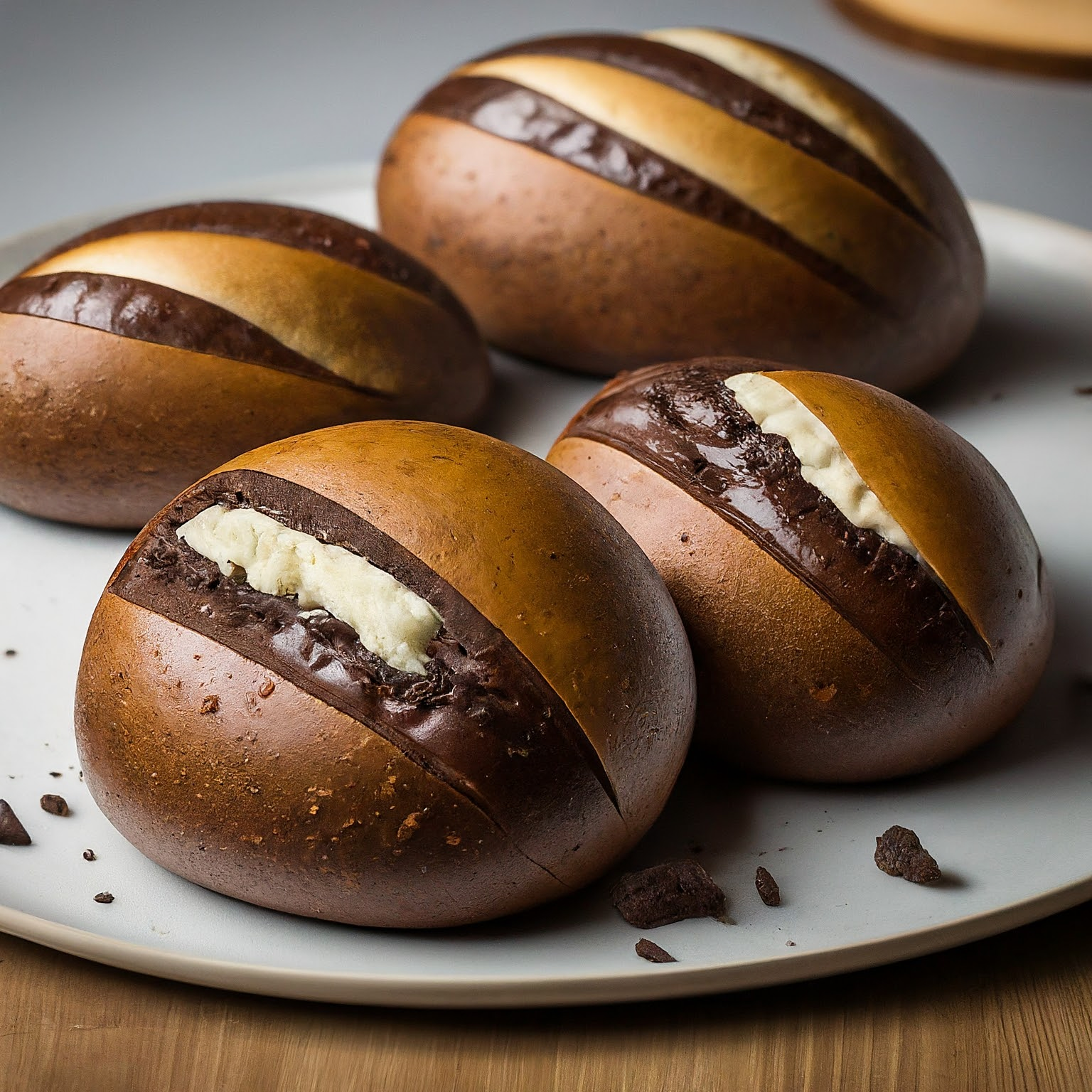 Schoki-Schokobroetchen Schoki Schokobrötchen