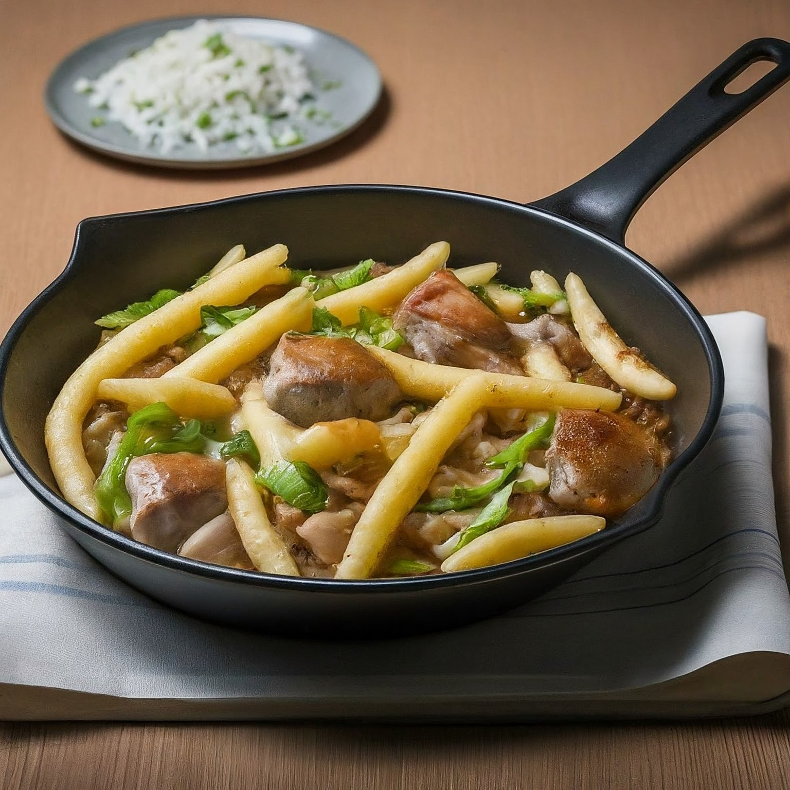 Shirataki-Nudelpfanne-mit-Huehnchen Shirataki-Nudelpfanne mit Hühnchen