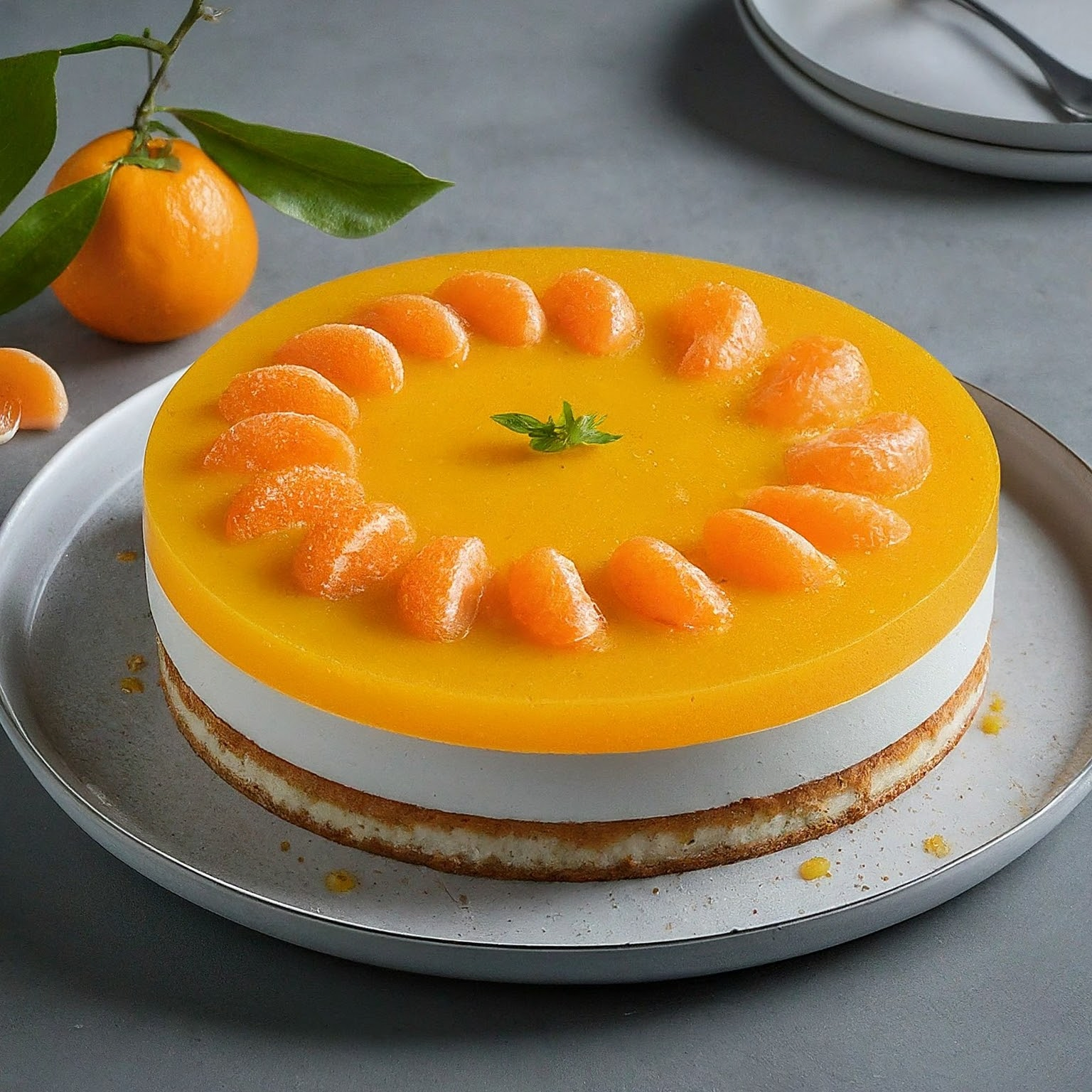 Sommer-Torte-–-Frische-Sommertorte-mit-Mandarinen Sommer Torte – Frische Sommertorte mit Mandarinen