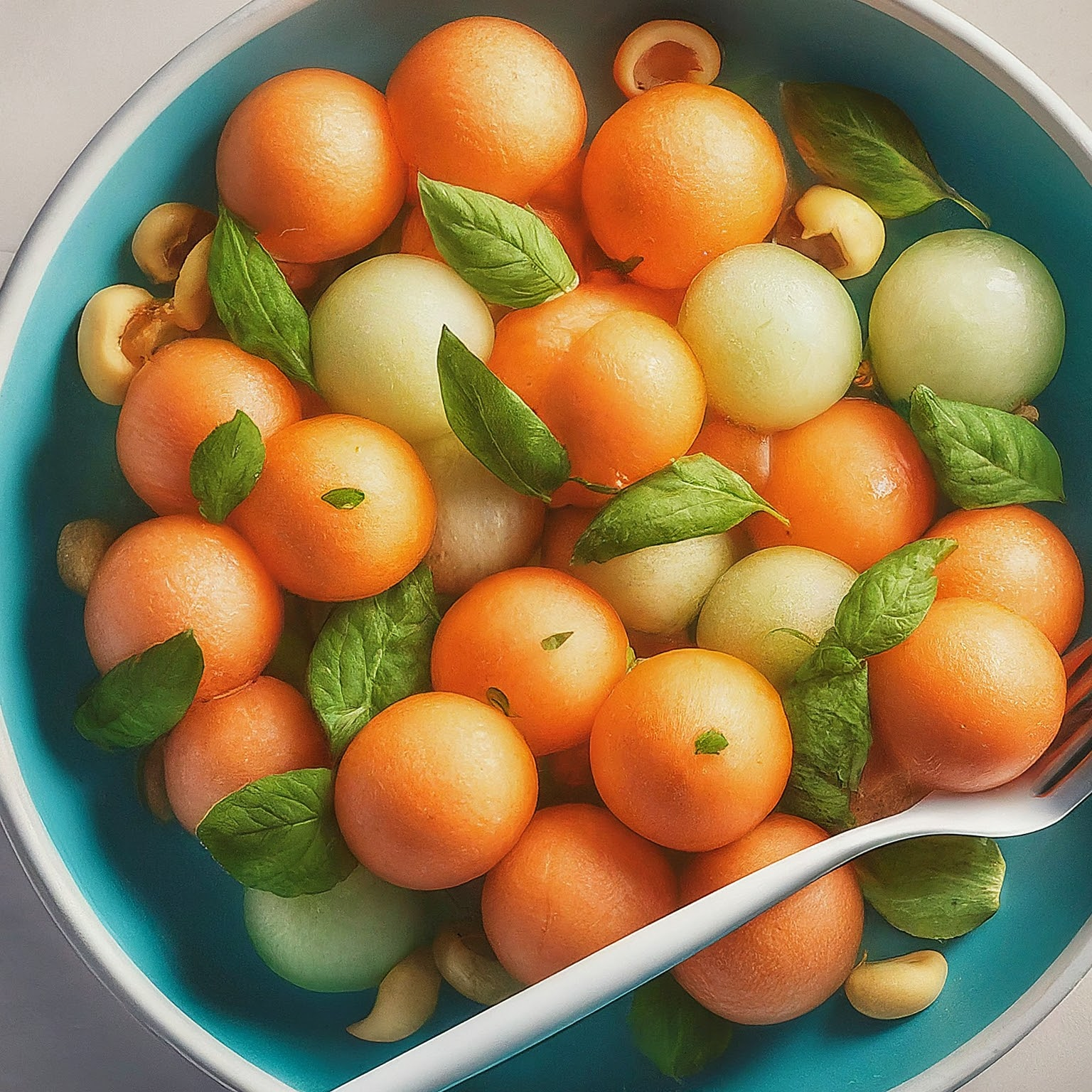 Sommerlicher-Melonensalat Sommerlicher Melonensalat