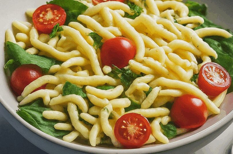 Spätzlesalat – Schneller Spaetzle Salat
