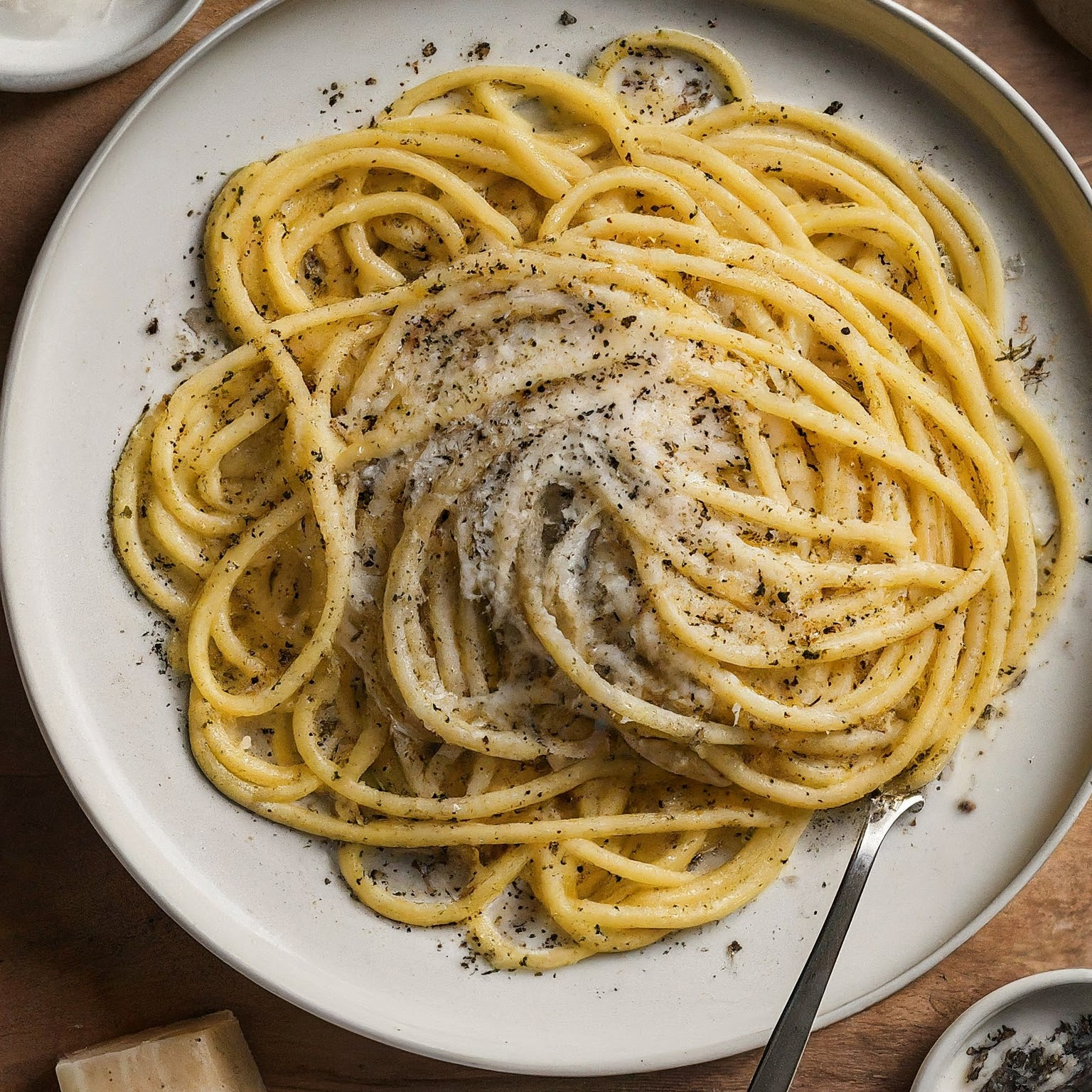 Spaghetti-Cacio-E-Pepe-–-Die-Mutter-Aller-Roemischen-Pasta Spaghetti Cacio E Pepe – Die Mutter Aller Römischen Pasta