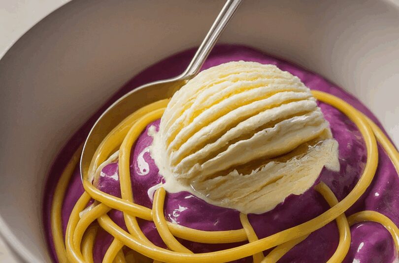 Spaghetti-Eis-selber-machen-mit-der-Presse Spaghetti Eis selber machen mit der Presse