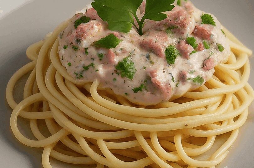 Spaghetti mit Thunfischsauce