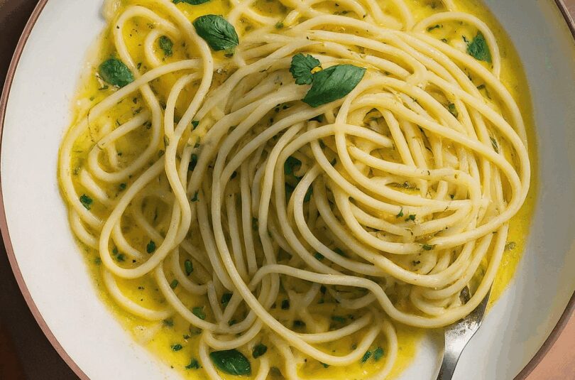 Spaghetti mit Zitronensauce