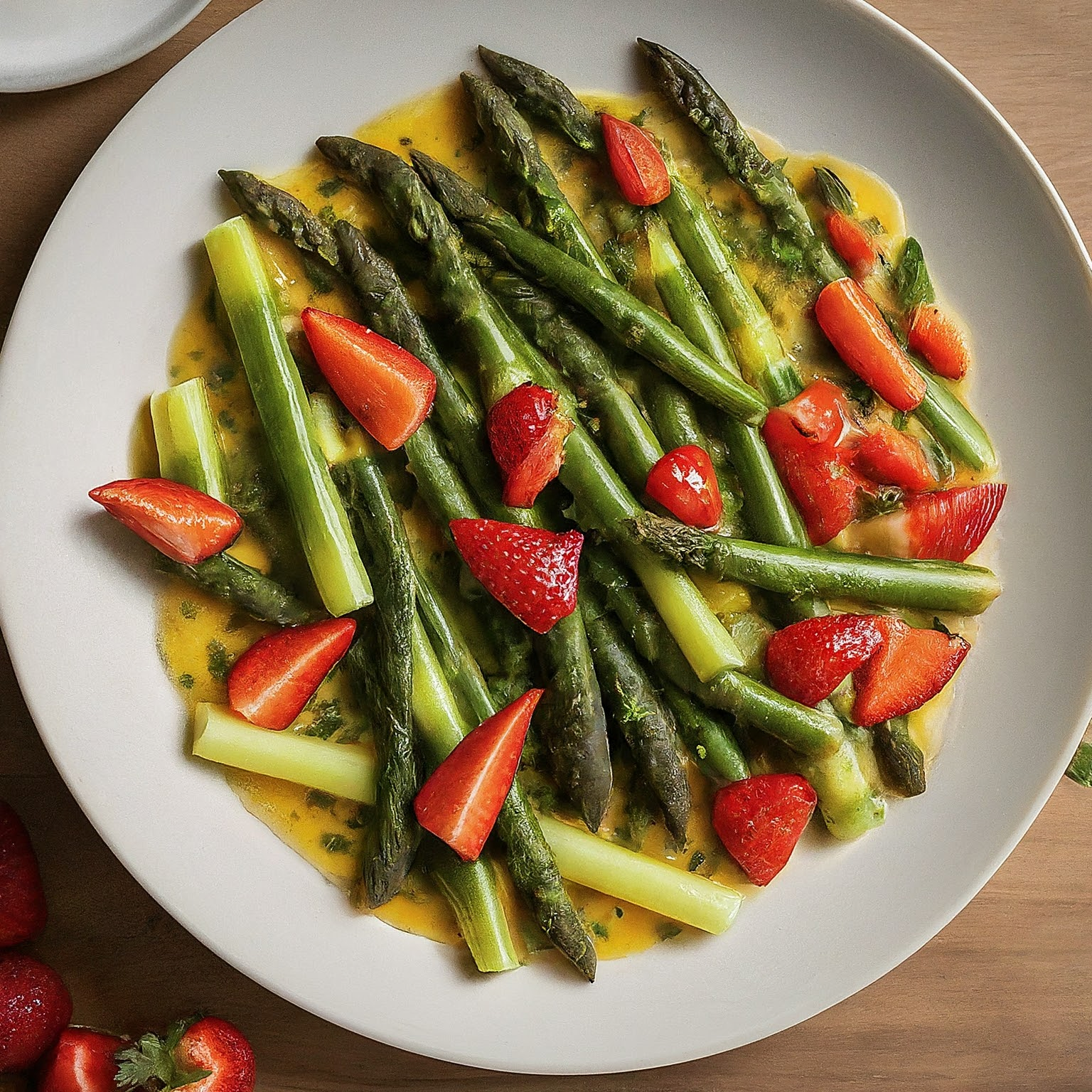 Spargel-mit-Erdbeeren-–-Gruener-Spargel-mit-Erdbeeren Spargel mit Erdbeeren – Grüner Spargel mit Erdbeeren