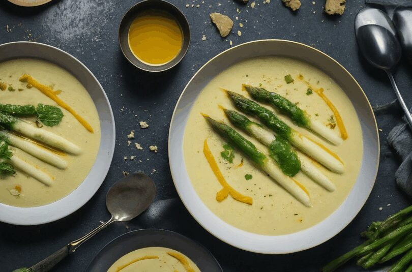 Spargel Suppe Rezept – Cremige Spargelcremesuppe