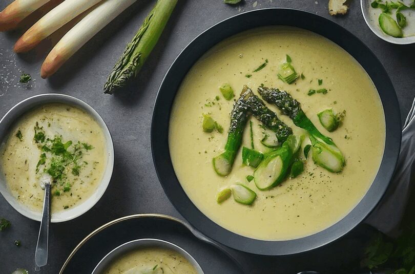 Spargelsuppe aus Schalen – Kays Spargelcremesuppe aus Spargelschalen