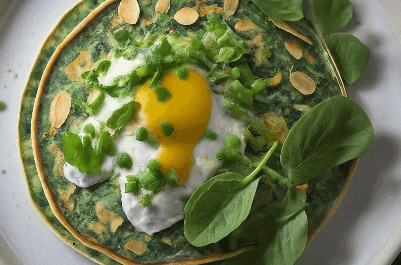 Spinatpfannkuchen – grüne Power auf dem Teller