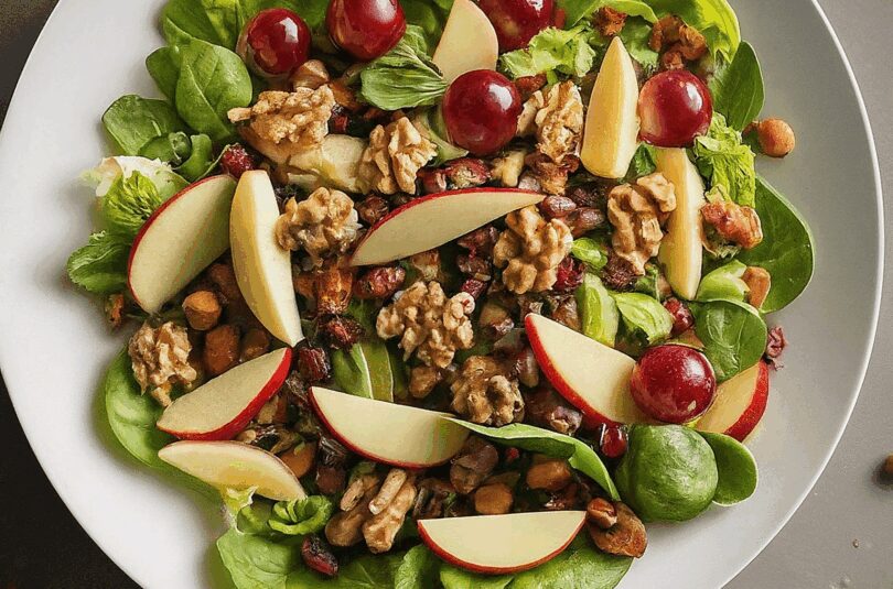 Staudensellerie Salat – Salat Vom Stangensellerie Mit Nüssen Und Äpfeln