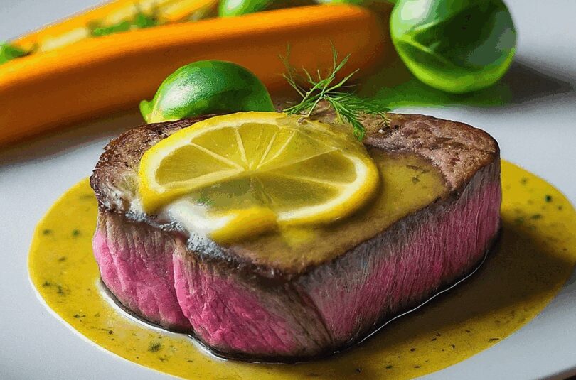 Steinbeisserfilet in Zitronensauce