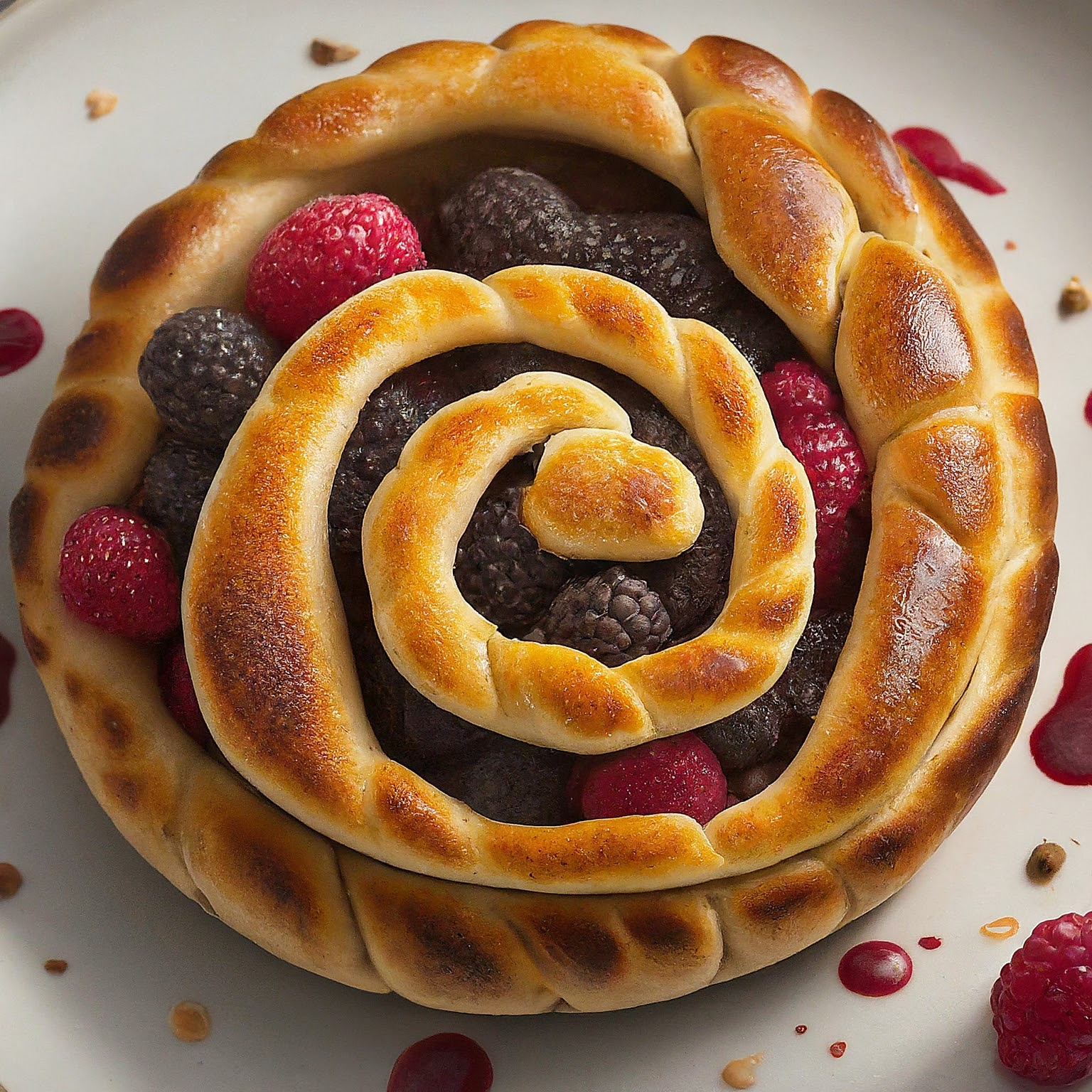 Suesse-Blaetterteigschnecken Süße Blätterteigschnecken
