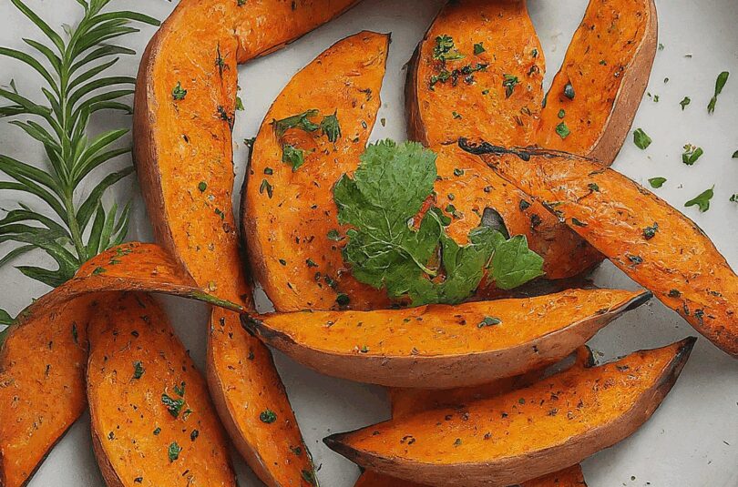 Suesskartoffel-Wedges-–-Knusprig-und-Wuerzig Süßkartoffel Wedges – Knusprig und Würzig