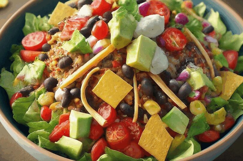 Taco-Salat – Fiesta im Mund