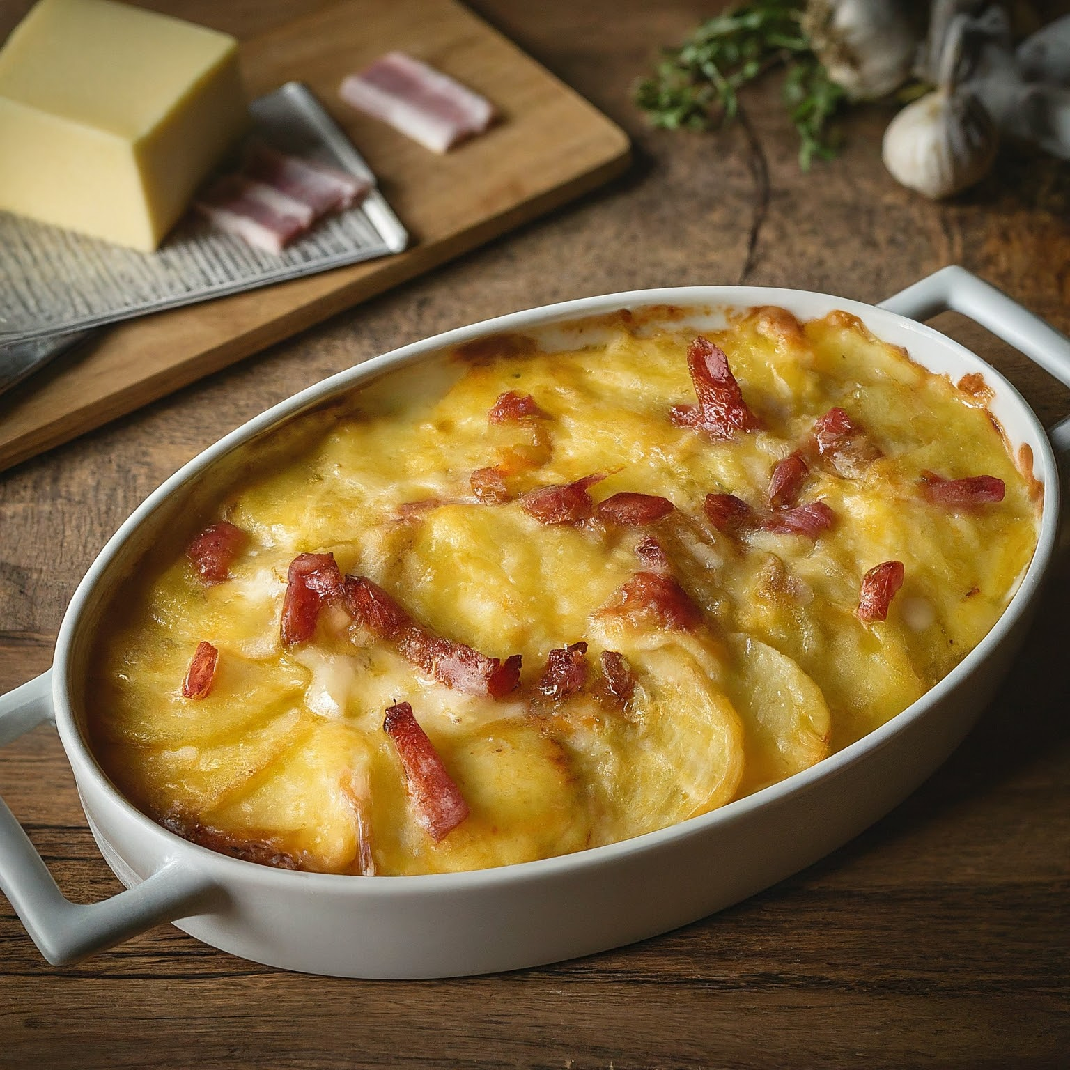 Tartiflette-De-Provins-–-Herzhaftes-Kartoffelgratin-mit-Speck-und-Kaese Tartiflette De Provins – Herzhaftes Kartoffelgratin mit Speck und Käse