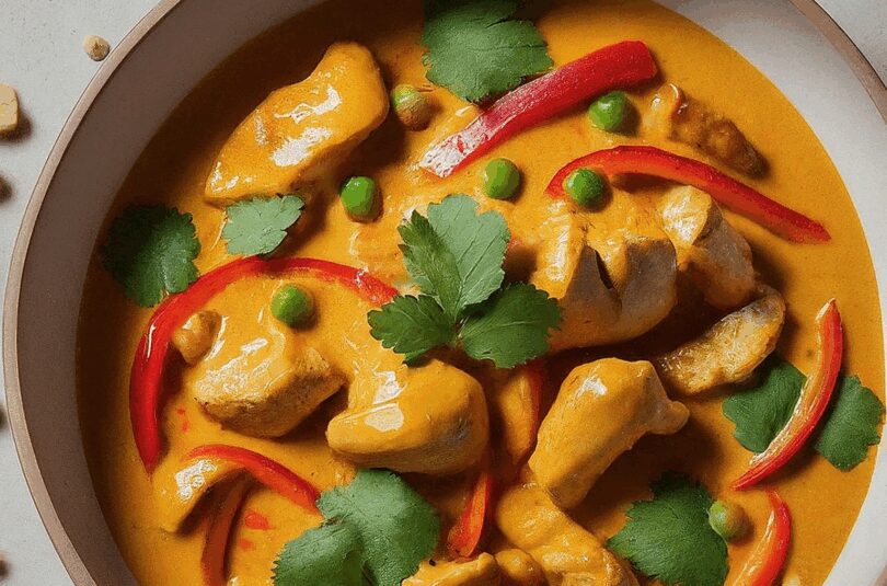 Thai Curry Mit Hähnchen – Schnelles Thai Curry Mit Huhn, Paprika Und Feiner Erdnussnote