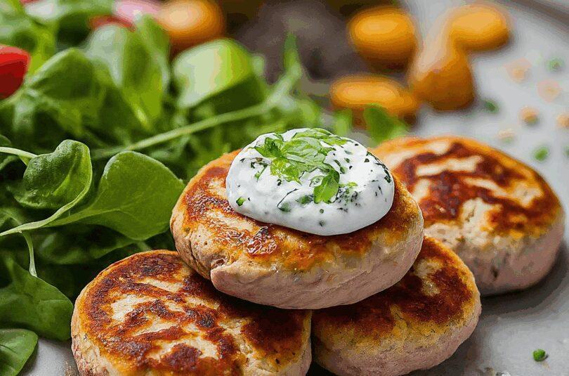 Thunfisch Frikadellen – Thunfisch Frikadellen Mit Joghurt Dip