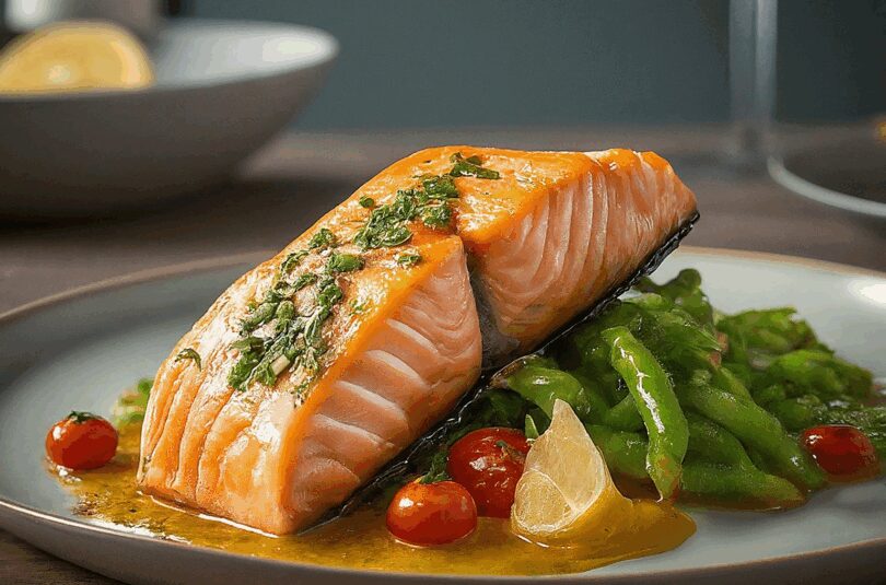 TK Lachs im Airfryer – Marinierter Lachs aus der Heißluftfritteuse