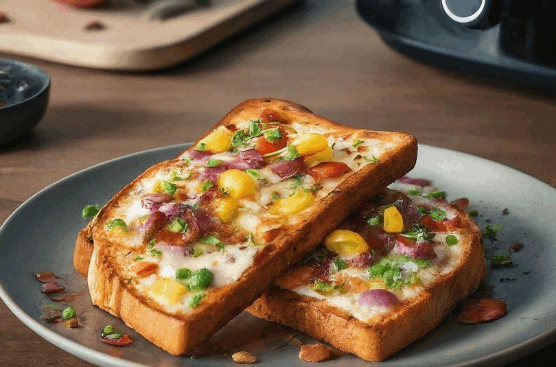 Toast im Airfryer – Toast nach Flammkuchenart