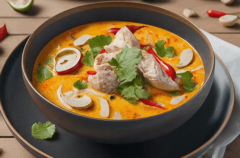 Tom Kha Gai Rezept – Tom Kha Gai Die Berühmte Hühnersuppe Mit Kokosmilch Und Galgant