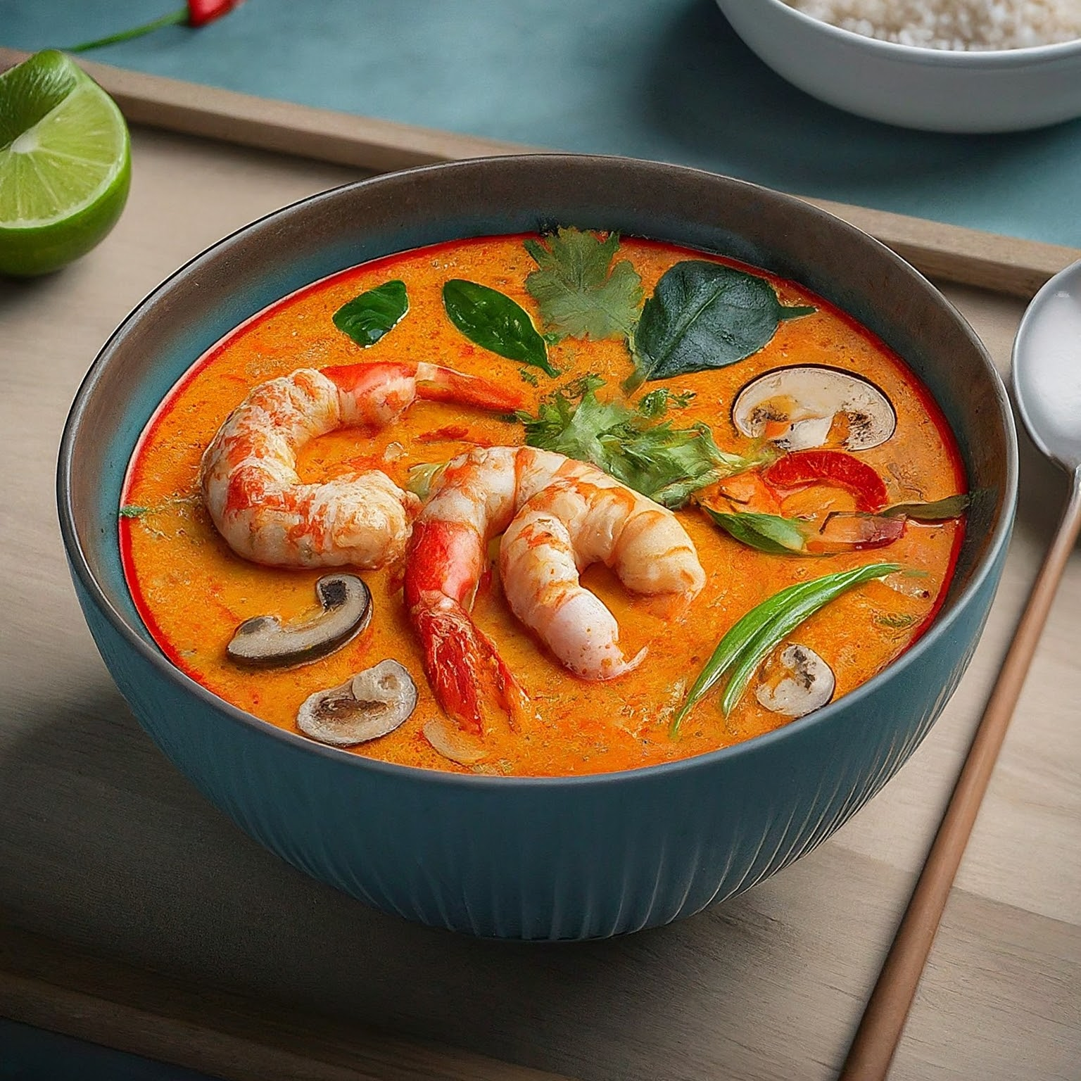 Tom-Yam-Goong-Scharfe-Garnelensuppe Tom Yam Goong (Scharfe Garnelensuppe)