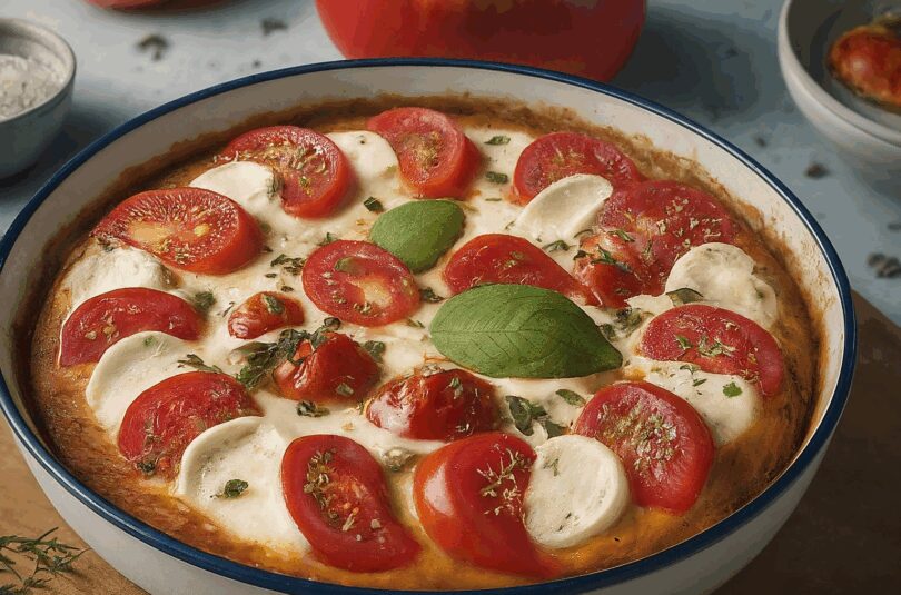 Tomaten Mozzarella Auflauf – Cremiger Nudelauflauf Mit Tomaten Und Mozzarella