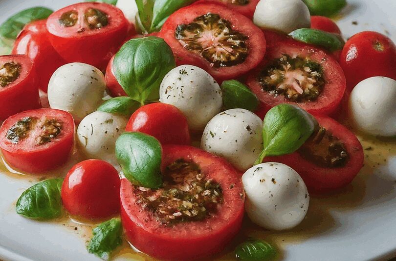 Tomaten Mozzarella Salat Rezept – Einfacher Tomate Mozzarella Salat