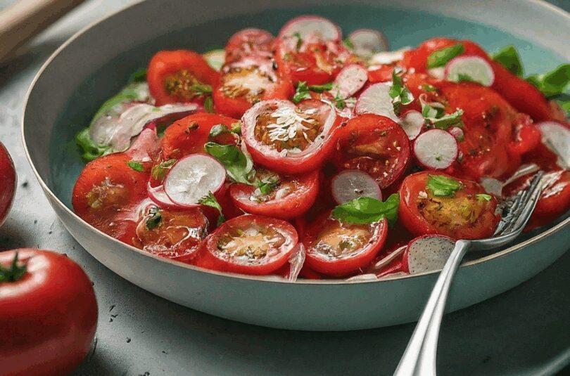 Tomaten Zwiebel Salat – erfrischend und einfach
