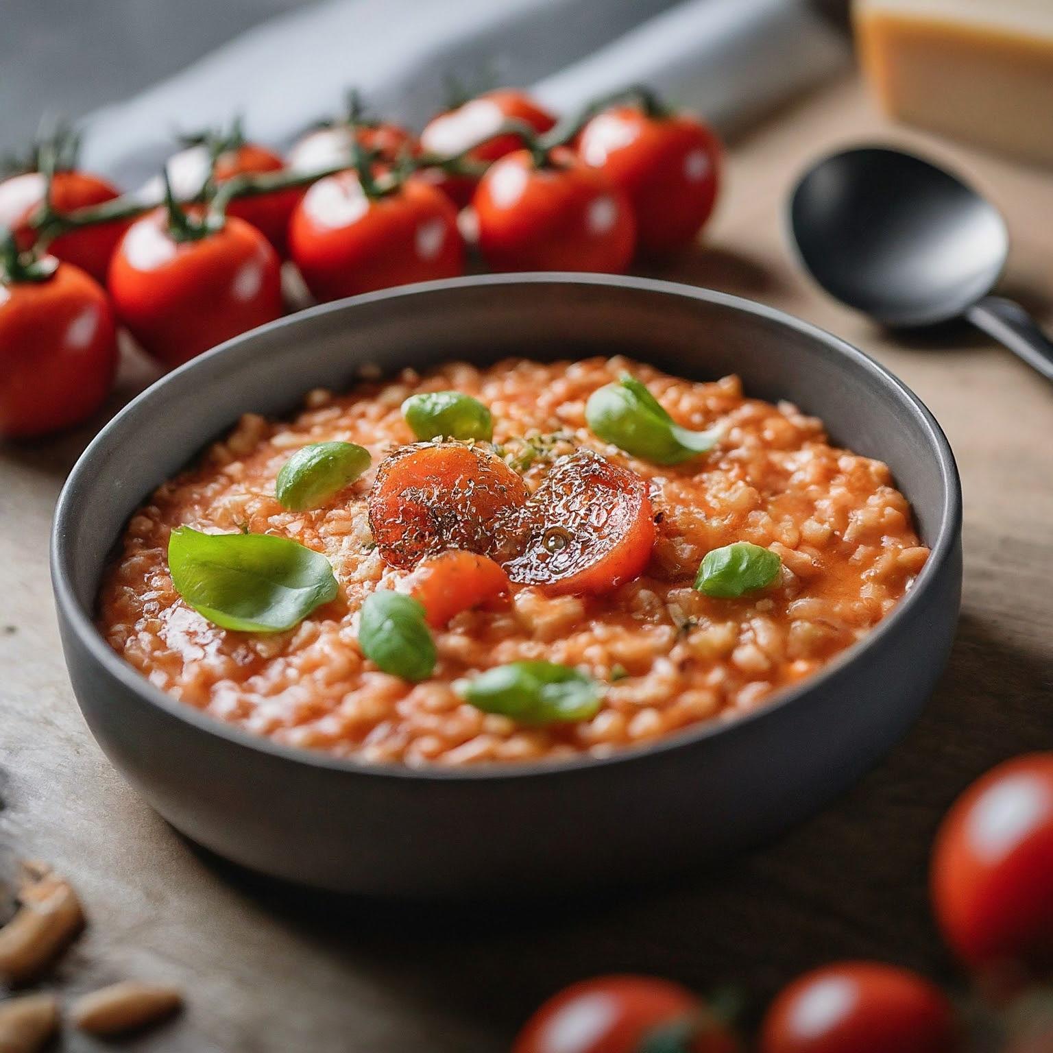 Tomatenrisotto-–-Cremig-und-Aromatisch Tomatenrisotto – Cremig und Aromatisch